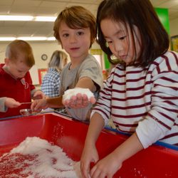 Samuel Church Pre-Kindergarten School - Playing with snow!