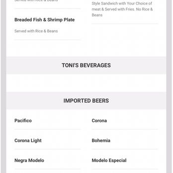 Toni's Kitchen - Mexican Near Me - Crestline, California