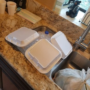 Big Bear Vacations - BBV resolution to not having a working refrigerator... food on kitchen sink with ice... - Vacation Rentals Near Me - Big Bear Lake, California Big Bear Vacations - BBV resolution to not having a working refrigerator... food on kitchen sink with ice... - Vacation Rentals Near Me - Big Bear Lake, California