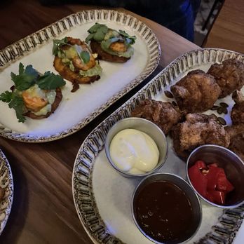 NOM Mexican Table + Tequila Bar - Shrimp Tostones and Mole Glazed Wings - New Mexican Cuisine Near Me - Morristown, New Jersey NOM Mexican Table + Tequila Bar - Shrimp Tostones and Mole Glazed Wings - New Mexican Cuisine Near Me - Morristown, New Jersey