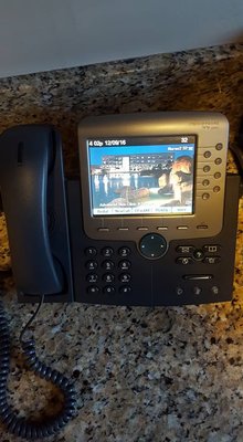 Photo of 3Packet.com - Anaheim, CA, US. Cisco phone with HUGE color touchscreen