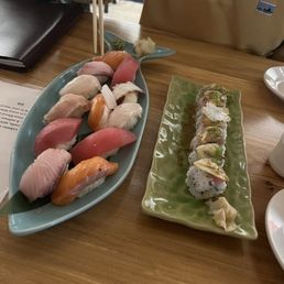 Definitely try the Green sky roll and the Yuki Nigiri