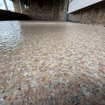 1st Gen Epoxy - Fairview patio. Matches the house perfectly! - Flooring Near Me - Stillwater, Oklahoma