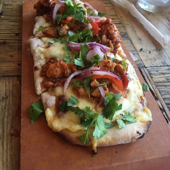 Urban Plates - BBQ chicken flatbread pizza delicious but more an appetizer than meal. - New American Near Me - Dublin, California Urban Plates - BBQ chicken flatbread pizza delicious but more an appetizer than meal. - New American Near Me - Dublin, California