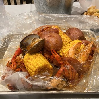 Kickin Seafood Cajun Style. - Combo #1 with shrimp, crawfish, and clams. Good for 2 people. - Cajun/Creole Near Me - Orem, Utah