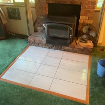 Corbin’s Handyman Services - Beautiful fireplace hearth extension - Handyman Near Me Corbin’s Handyman Services - Beautiful fireplace hearth extension - Handyman Near Me
