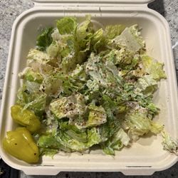 Basil Caesar Salad (I added the peppers)