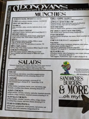 Menu photo 2 O'Donovan's Chicago, IL