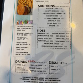 Jackie's Restaurant - Menu - Southern Near Me - Henrico, Virginia