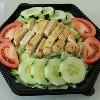 Snowbunny Drive-In - a salad with tofu and tomatoes - Burgers Near Me - Hailey, Idaho Snowbunny Drive-In - a salad with tofu and tomatoes - Burgers Near Me - Hailey, Idaho