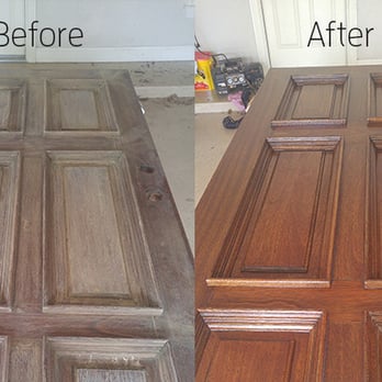 Van Aaron's - the before and after of a door - General Contractors Near Me Van Aaron's - the before and after of a door - General Contractors Near Me