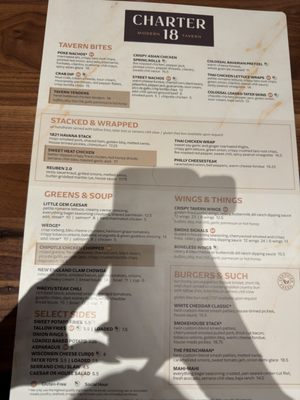 Menu photo 1 Charter 18 Modern Tavern St Charles, MO