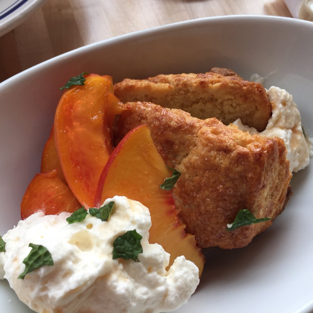 Lodgepole - Market fresh peaches and delicious warm cake! This is what a Northwest summer tastes like! - American Near Me - Moscow, Idaho Lodgepole - Market fresh peaches and delicious warm cake! This is what a Northwest summer tastes like! - American Near Me - Moscow, Idaho