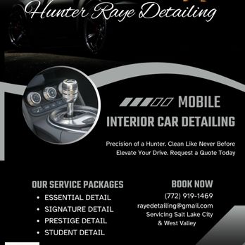 Hunter Raye Detailing - Interested in our packages? Reach out! - Auto Detailing Near Me - Salt Lake City, Utah Hunter Raye Detailing - Interested in our packages? Reach out! - Auto Detailing Near Me - Salt Lake City, Utah
