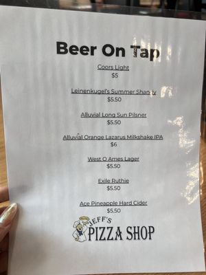 Menu photo 2 Jeff's Pizza Shop Ames, IA