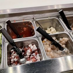 Poke Bowlz - Octopus, scallops, masago, tofu