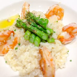 Shrimp and asparagus risotto Shrimp and asparagus risotto