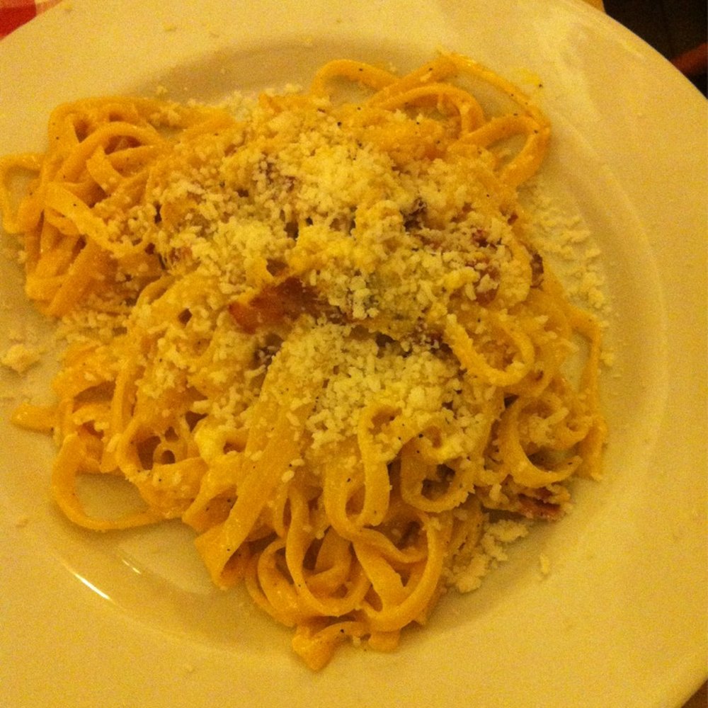 Il Corallo - Fettuccini carbonara, really good - Pizza Near Me - Rome, RM Il Corallo - Fettuccini carbonara, really good - Pizza Near Me - Rome, RM