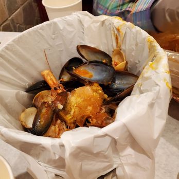 Cajun Crab - They give you a pail for shells. - Seafood Near Me - North Plainfield, New Jersey