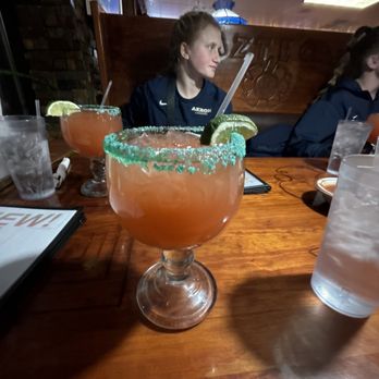 Azteca Mexican Restaurant - Raspberry Marg on the rocks! - Mexican Near Me - Akron, Ohio