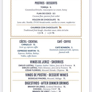 Bulla Gastrobar - Dessert Menu - Gastropubs Near Me - Coral Gables, Florida