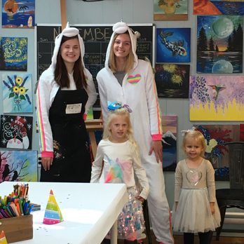 The Art Den - Miss Tara and Miss Hannah With Ava for her Birthday Party - Art Classes Near Me - Nazareth, Pennsylvania The Art Den - Miss Tara and Miss Hannah With Ava for her Birthday Party - Art Classes Near Me - Nazareth, Pennsylvania