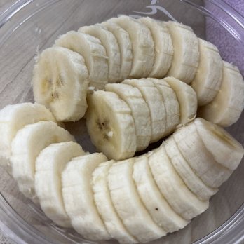 SoBoL - $1.45 when my toddler wanted some bananas on her bowl. Needed to buy the whole banana, but they did cut it up very prettily. - Acai Bowls Near Me - Boca Raton, Florida