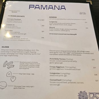 Pamana - menu! - Breakfast & Brunch Near Me - Portland, Oregon Pamana - menu! - Breakfast & Brunch Near Me - Portland, Oregon