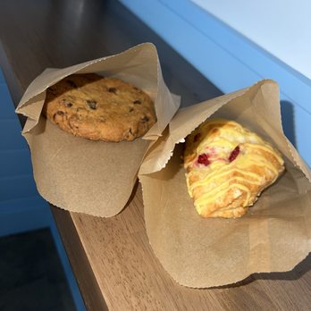 Caffeinated Cowboy - Cookie & lemon scone from local bakery they carry - Coffee & Tea Near Me - Santa Rosa, California