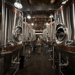 Eruption Brewery & Bistro - Beer Brewery tanks at Eruption Brewery