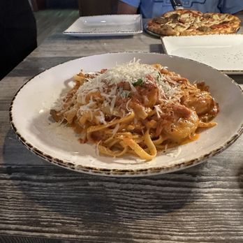 Mamma Mia - Rose sauce fettuccini with dusted shrimp, fresh, flavorful, delicious!! - Italian Near Me - Riverside, California Mamma Mia - Rose sauce fettuccini with dusted shrimp, fresh, flavorful, delicious!! - Italian Near Me - Riverside, California