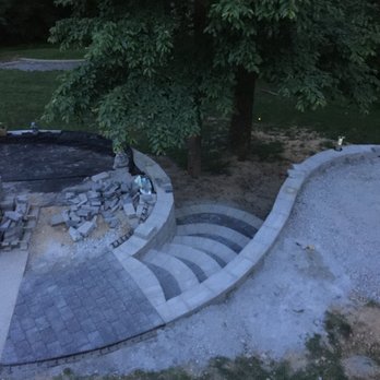 Creative Curves - Alex and Bragg used their magic skills to make these custom stairs - Landscaping Near Me - Clarksville, Tennessee