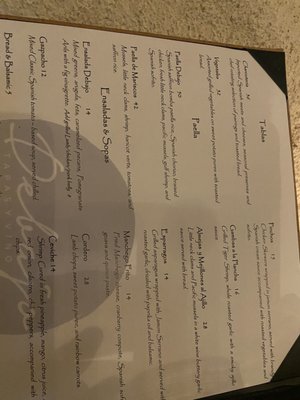 Menu photo 1 Debajo Tapas ABQ Albuquerque, NM