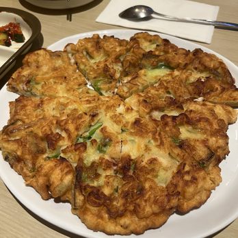 Sonamu Korean Restaurant - 1. Haemul Pajeon (Seafood pancake) - Korean Near Me - San Francisco, California Sonamu Korean Restaurant - 1. Haemul Pajeon (Seafood pancake) - Korean Near Me - San Francisco, California