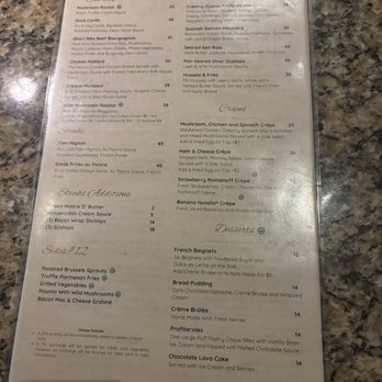 Chez Fabien - Menu - French Near Me - Grapevine, Texas