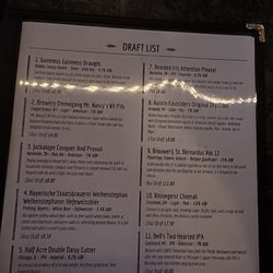 The Lucky Nut - Menu