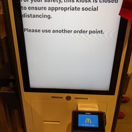 a message on a kiosk a message on a kiosk