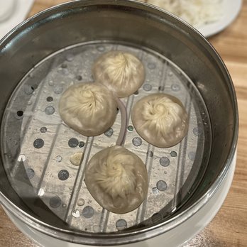 dan modern chinese - pork & dungeness crab xiao long bao (5 ct but we ate one already) - Chinese Near Me - Manhattan Beach, California
