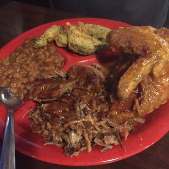 Lancaster's BBQ - BBQ and Chicken Plate with two sides - Barbeque Near Me - Huntersville, North Carolina