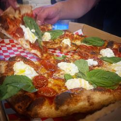 Coldpizza - King Bee. Local favorite.
Pepperoni Burrata Hot Honey