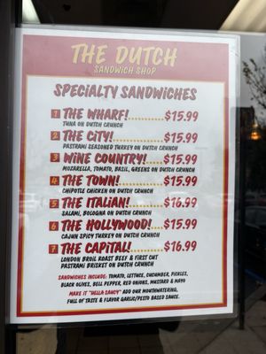 Menu photo 8 The Dutch Sandwich Shop Temecula, CA Menu photo 8 The Dutch Sandwich Shop Temecula, CA