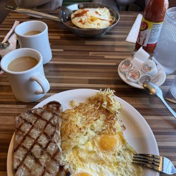 NORMS Restaurant - 1/2 LB NY STEAK and Eggs. - American Near Me - Las Vegas, Nevada NORMS Restaurant - 1/2 LB NY STEAK and Eggs. - American Near Me - Las Vegas, Nevada