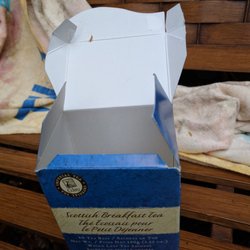 Cabbage Town Organics - The insect larvae have developed as a result of extended storage of the box in humid and dusty conditions, starting to feed on the cardboard