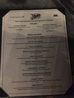 Menu photo 5 Apothecary Lounge Albuquerque, NM