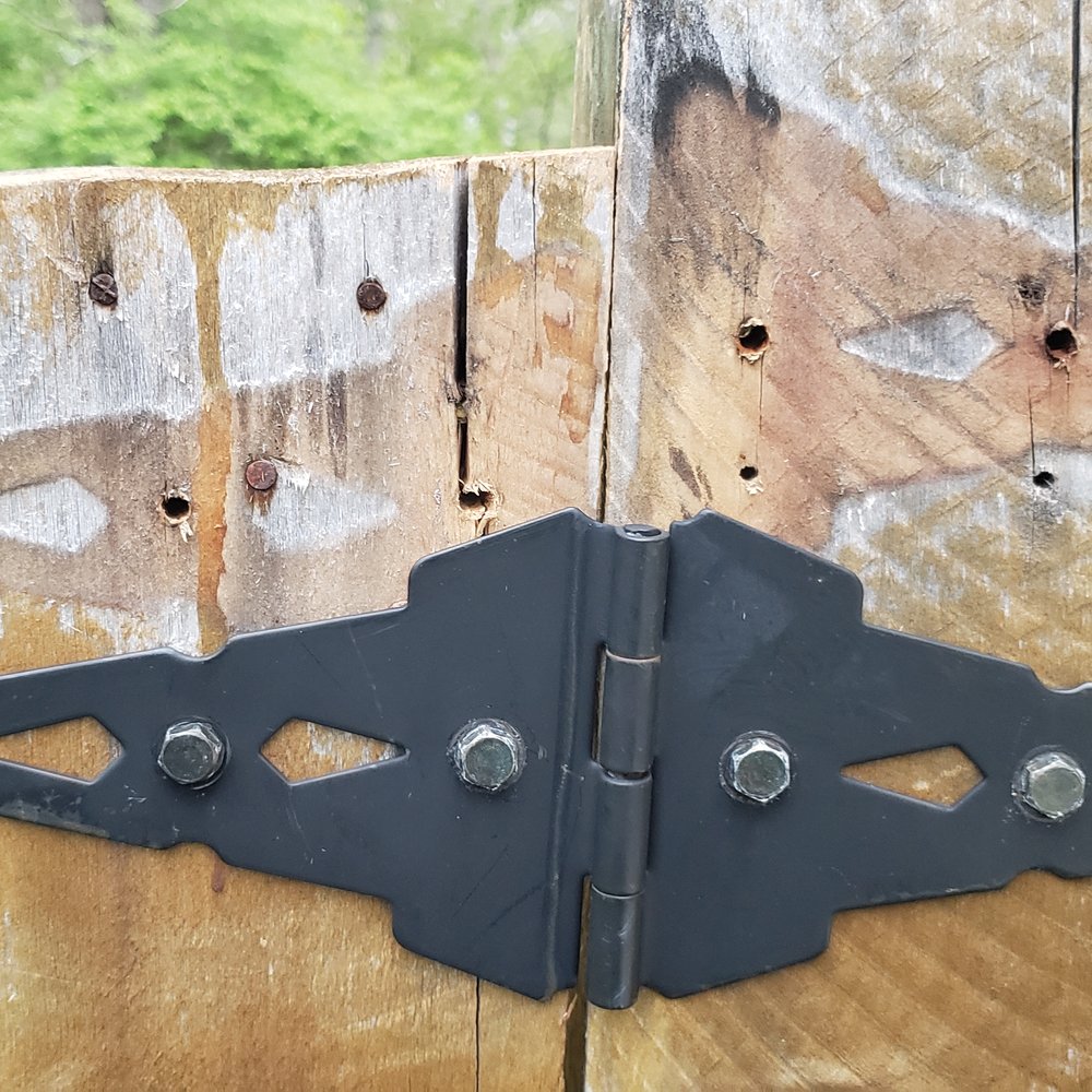 Roys Home Improvements - Gate_Hinge lowered holes left - Handyman Near Me