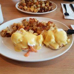 Salmon eggs Benedict! So good.