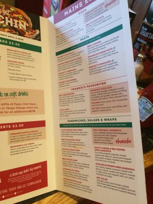 Menu photo 1 Frankie & Benny's Birmingham, XWM