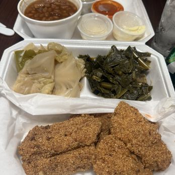 Clara’s Kitchen - Catfish Platter! - Soul Food Near Me - Denton, Texas