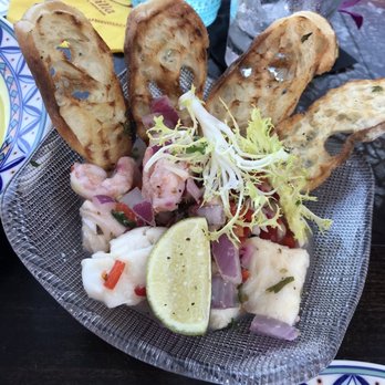 Cafe Sevilla - Halibut & Shrimp Ceviche - Spanish Near Me - Costa Mesa, California