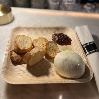 The 1865 Club - burrata and olive oil - Speakeasies Near Me - Nashville, Tennessee